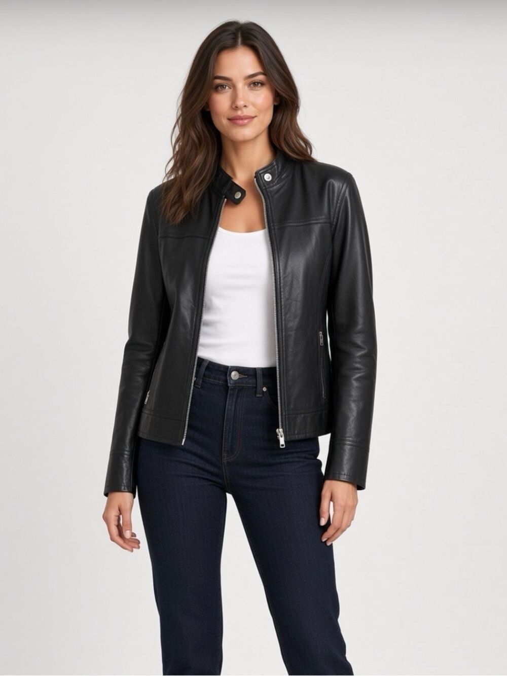 Genuine Power Trip VTX Leather Moto Jacket – XL – Buttery Soft – Black